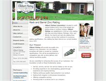 Tablet Screenshot of elkhartplating.com